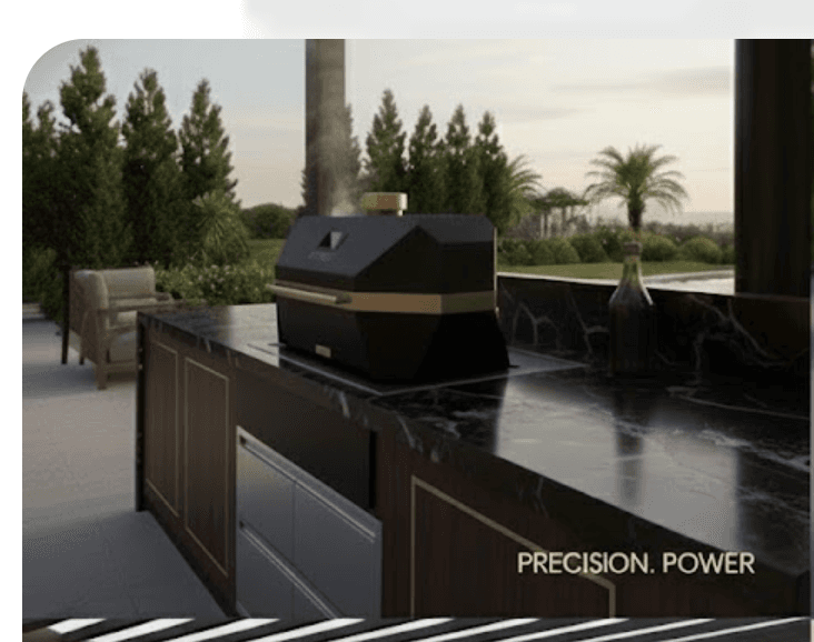 PYRE in a designed outdoor space
